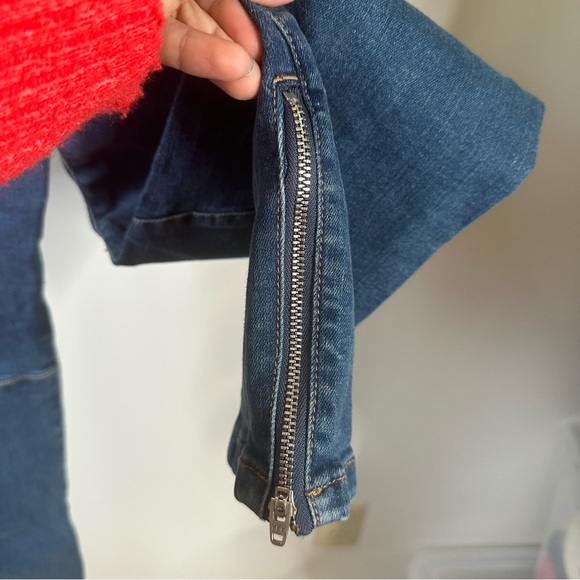 NWT Free People Bella Moto Mid Rise Skinny Jeans - Picture 7 of 9